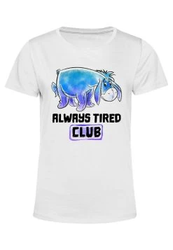 Disney Winnie The Pooh Eeyore Tired ClubT-Shirt Con StampaWhite Donna T-shirt E Top H3A2102RJ-A11 -Disney 002c949583864cb8abb6492a4e1432c2