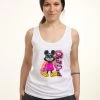 Mickey Mouse And Friends Disney Classic Airbrushed- Top - White