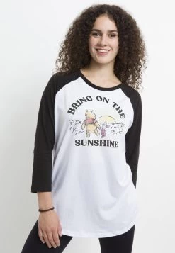 Disney Winnie The Pooh Bring On The SunshineMaglietta A Manica LungaWhite Black Donna T-shirt E Top H3A21DBDK-A11 -Disney 02c9d03b6ce94b359feceec5cabbe3e0