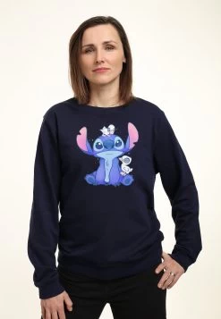 Disney Lilo & Stitch Cute DucksFelpaNavy Blue Donna Felpe H3A21J6K5-K11