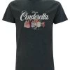Disney Cinderella Cinderella GroupT-Shirt Con StampaMelange Black Donna T-shirt E Top H3A21D5DI-Q11