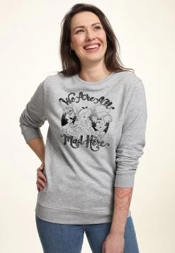 Disney Alice In Wonderland All Mad Here - Felpa - Heather Grey -Disney 1282bd1365054e269dc0cdc493d0c1b6
