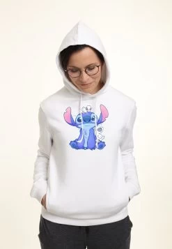 Disney Lilo & Stitch Cute DucksFelpa Con CappuccioWhite Donna Felpe H3A21J2XL-A11