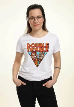 Disney Mickey Mouse And Friends Chip 'N Dale Buddy R - T-Shirt Con Stampa - White