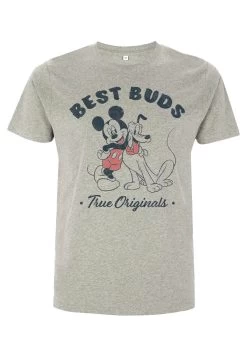 Disney Mickey Mouse Vintage BudsT-Shirt Con StampaMelange Grey Donna T-shirt E Top H3A21D8KB-C11