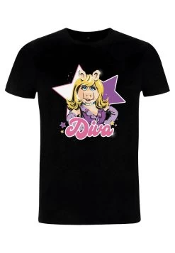 Disney Muppets Diva PiggyT-Shirt Con StampaBlack Donna T-shirt E Top H3A21D4CD-Q11