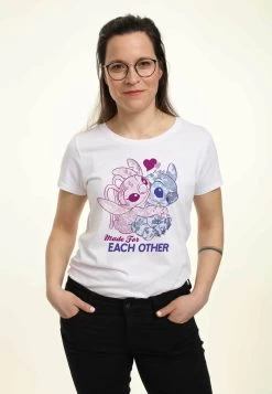 Disney Lilo & Stitch Stitch TogetherT-Shirt Con StampaWhite Donna T-shirt E Top H3A21D3DX-A11