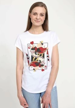 Disney Alice In Wonderland Queen Of HeartsT-Shirt Con StampaWhite Donna T-shirt E Top H3A21D0B3-A11 -Disney 2187a418f51048b3ac7bd230444a82de