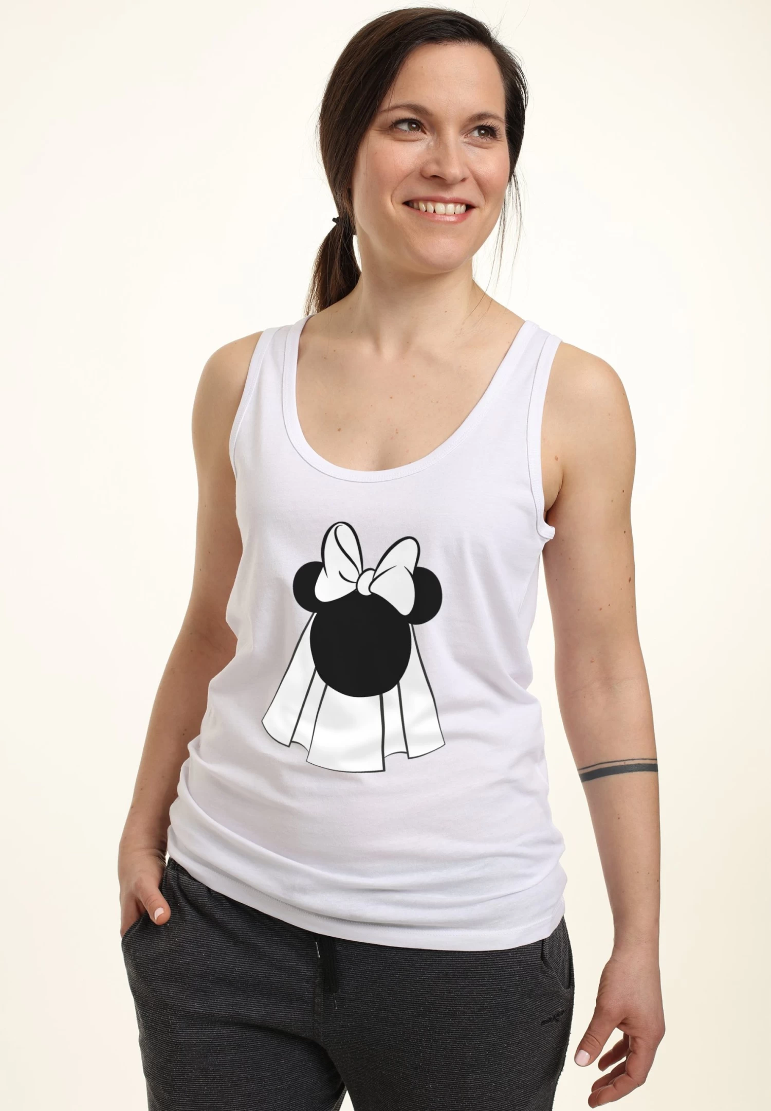 Disney Mickey Classic Mouse BrideTopWhite Donna T-shirt E Top H3A21D7N7-A11 1 Disney Mickey Classic Mouse BrideTopWhite Donna T-shirt E Top H3A21D7N7-A11