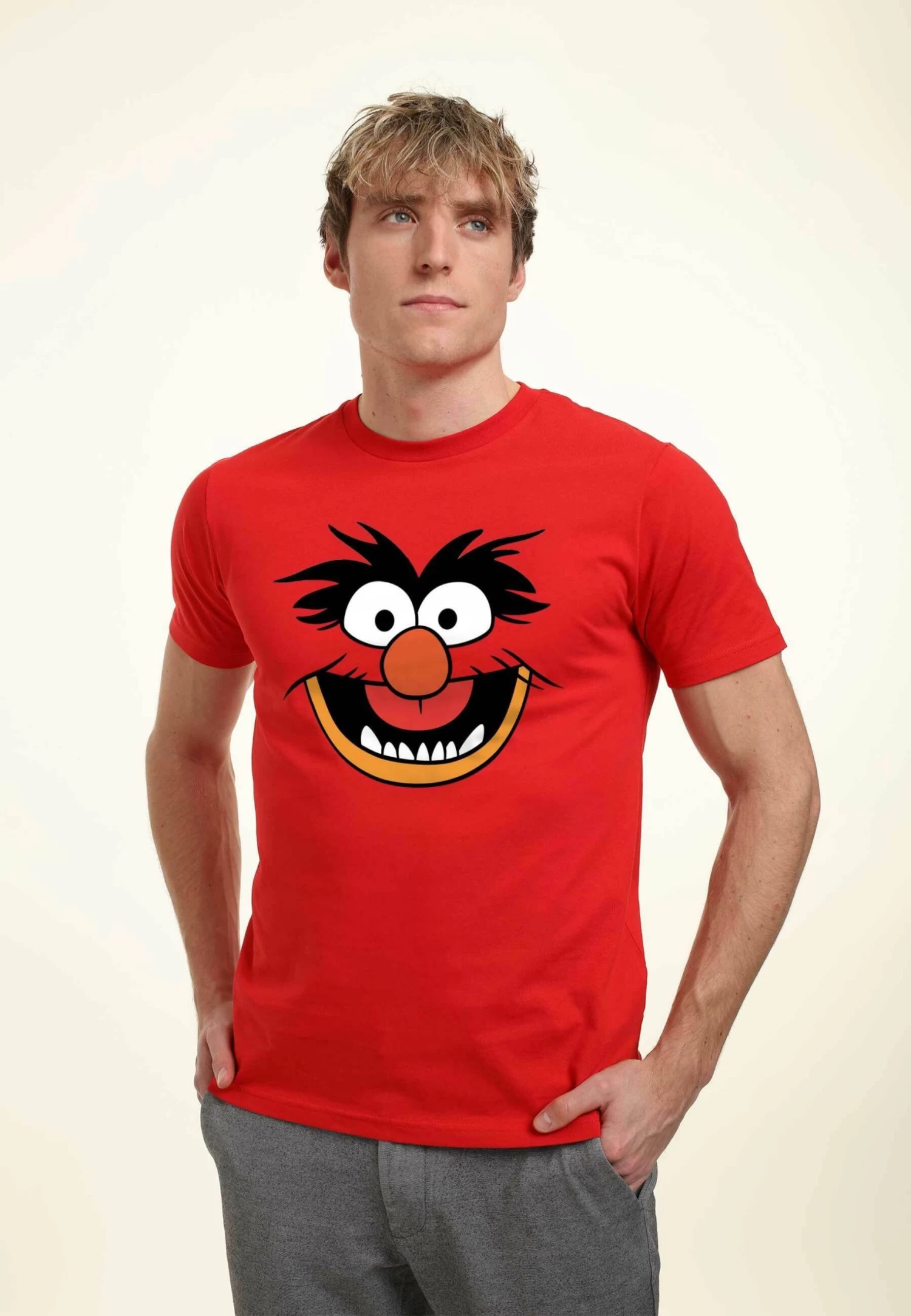 Disney Muppets Animal Costume Tee UnisexT-Shirt Con StampaRed Uomo T-shirt E Polo H3A2102R5-G11 1 Disney Muppets Animal Costume Tee UnisexT-Shirt Con StampaRed Uomo T-shirt E Polo H3A2102R5-G11
