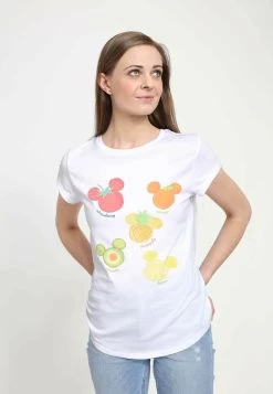 Disney Mickey Classic Assorted FruitT-Shirt Con StampaWhite Donna T-shirt E Top H3A21E073-A11 -Disney 2a857fa650854464b2875329140808d4