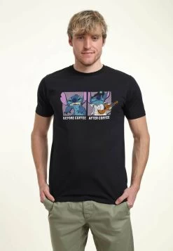 Disney Lilo & Stitch Stitch Coffee Unisex - T-Shirt Con Stampa - Navy Blue -Disney 2a8f023f953945d9aa45edfc055c73e6