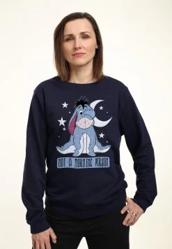 Disney Winnie The Pooh Eeyore Not Morning - Felpa - Navy Blue