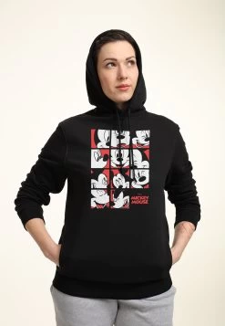 Disney Classic Mickey Mouse Expression GridFelpa Con CappuccioBlack Donna Felpe H3A21J3RH-Q11 -Disney 3272ce24c0754effb8d78ad197ac3605