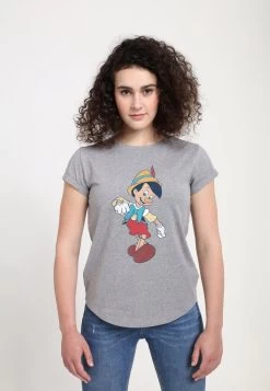 Disney Pinocchio Vintage PinocchioT-Shirt Con StampaMelange Grey Donna T-shirt E Top H3A21DAS3-C11 -Disney 3eb3d5b5e8ad457db4d757b728d39c17