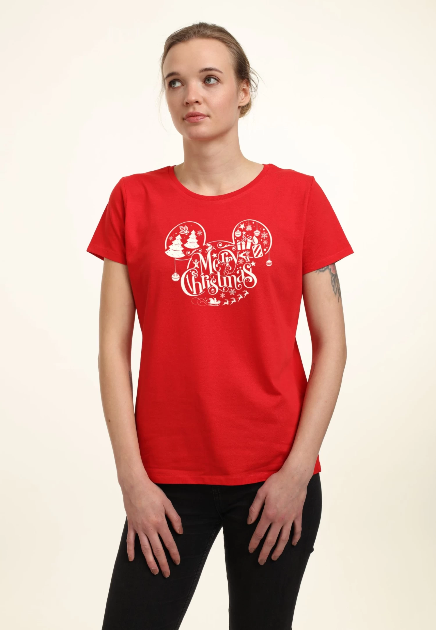 Disney Mickey & Friends Holiday EarsT-Shirt Con StampaRed Donna T-shirt E Top H3A21DAF6-G11 3 Disney Mickey & Friends Holiday EarsT-Shirt Con StampaRed Donna T-shirt E Top H3A21DAF6-G11 - immagine 3