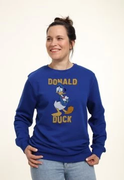 Disney Classic Mickey Donald DuckFelpaRoyal Blue Donna Felpe H3A21J9NW-K11