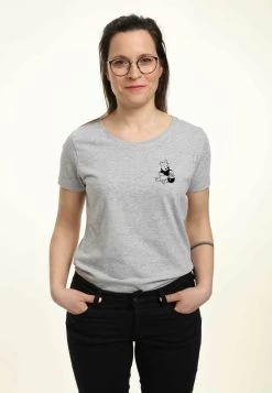 Disney Winnie The Pooh Vintage Line WinniepoohT-Shirt Con StampaHeather Grey Donna T-shirt E Top H3A21D1NO-C11