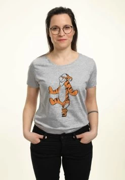 Disney Winnie The Pooh TiggerT-Shirt Con StampaHeather Grey Donna T-shirt E Top H3A21D2H5-C11