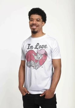 Disney Mickey Classic In Love Donald UnisexT-Shirt Con StampaWhite Uomo T-shirt E Polo H3A2101XO-A11 -Disney 4e01710219354468b644030373b0ff72