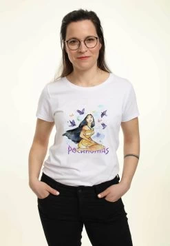 Disney Pocahontas Free SpiritT-Shirt Con StampaWhite Donna T-shirt E Top H3A21D3HW-A11