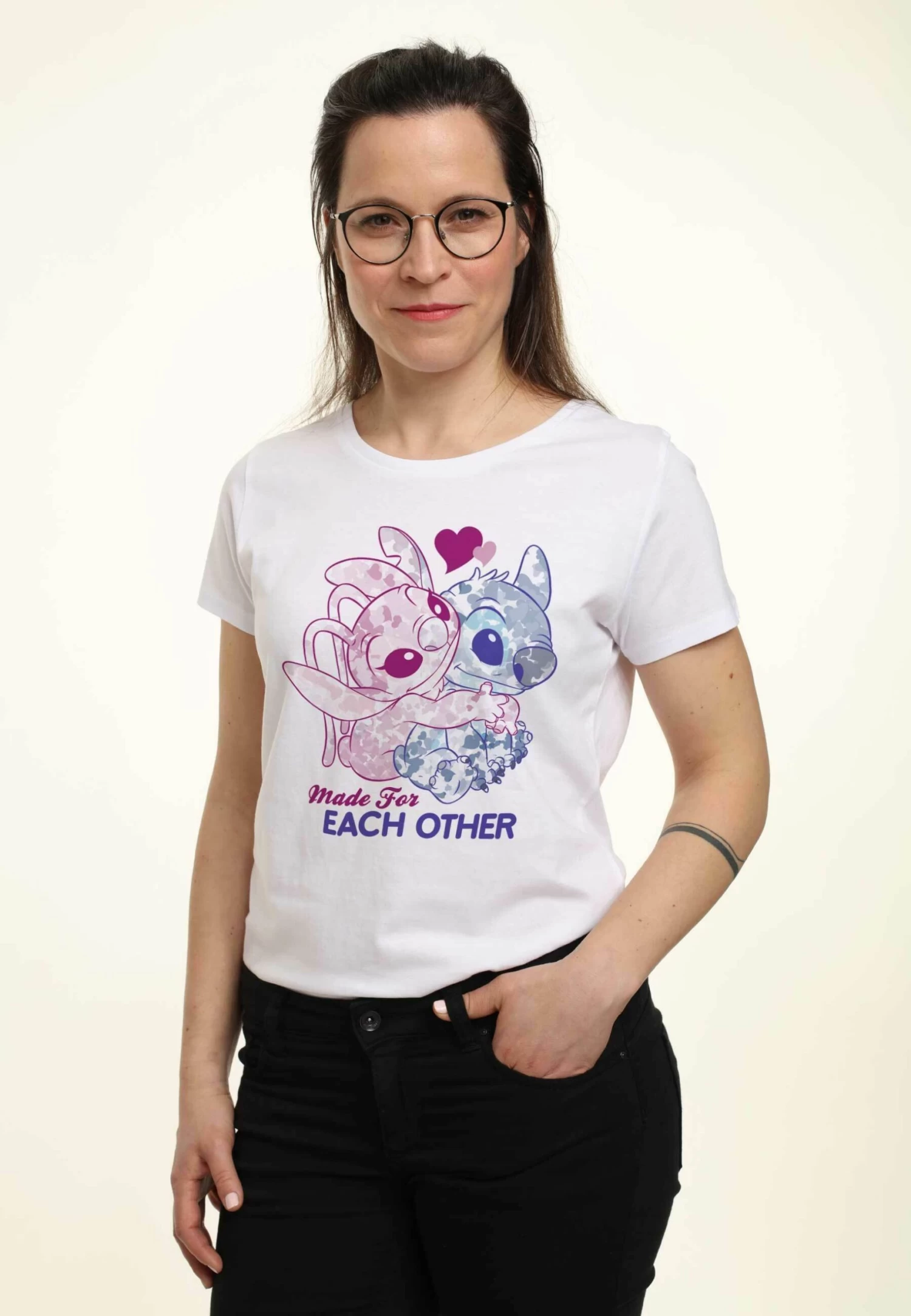 Disney Lilo & Stitch Stitch TogetherT-Shirt Con StampaWhite Donna T-shirt E Top H3A21D3DX-A11 4 Disney Lilo & Stitch Stitch TogetherT-Shirt Con StampaWhite Donna T-shirt E Top H3A21D3DX-A11 - immagine 4