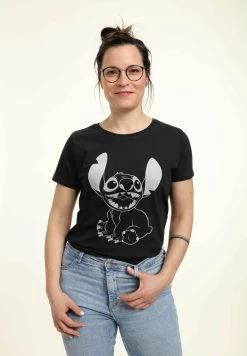 Disney LiloStitch Negative- T-Shirt Con Stampa - Black -Disney 4f625f9d5d774b938d49498643796b19