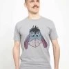 Disney Winnie The Pooh Eyore Big Face UnisexT-Shirt Con StampaMelange Grey Uomo T-shirt E Polo H3A22O0C9-C11
