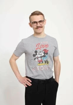 Disney Classic Mickey True Love Story UnisexT-Shirt Con StampaMelange Grey Uomo T-shirt E Polo H3A2101Q4-C11 -Disney 55d88212a7df41898cac35954c4467eb
