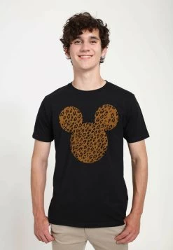 Disney Classic Mickey Cheetah Mouse UnisexT-Shirt Con StampaBlack Uomo T-shirt E Polo H3A21003W-Q11