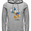 Disney Classics Unisex Donald Jump HoodieFelpa Con CappuccioMelange Grey Uomo Maglieria E Felpe H3A21019A-C11