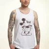 Disney Mickey Classic Sketchy Mickey- Top - White