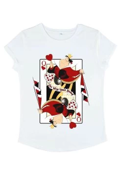 Disney Alice In Wonderland Queen Of HeartsT-Shirt Con StampaWhite Donna T-shirt E Top H3A21D0B3-A11 -Disney 6276e6c420e942cc81b357d683fb6811
