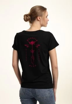 Disney Maleficent: Mistress Of Evil Growing Wild RoseT-Shirt Con StampaBlack Donna T-shirt E Top H3A21DBFS-Q11