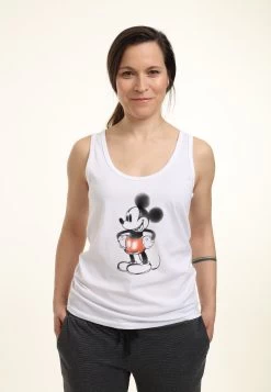 Disney Classic Mickey Mickey WateryTank- Top - White