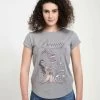 Disney Beauty & The Beast Beauty BooksT-Shirt Con StampaMelange Grey Donna T-shirt E Top H3A21D01Q-C11