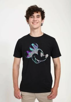 Disney Classic Mickey Neon Slick Mick UnisexT-Shirt Con StampaBlack Uomo T-shirt E Polo H3A2102A8-Q11