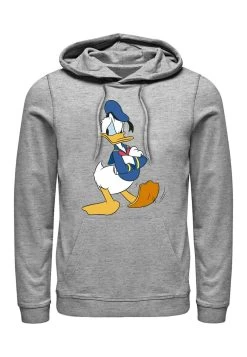 Disney Classics Unisex Traditional Donald HoodieFelpa Con CappuccioMelange Grey Uomo Maglieria E Felpe H3A210198-C11