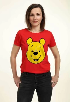 Disney Winnie The Pooh Winniepooh Big Face - T-Shirt Con Stampa - Red -Disney 713578ce081c424a9b1e8484e778492a