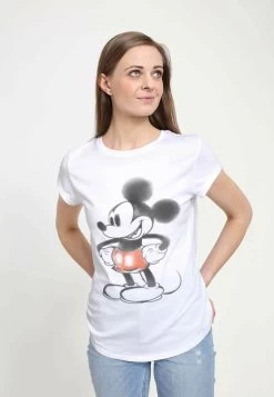 Disney Classic Mickey Mickey WateryT-Shirt Con StampaWhite Donna T-shirt E Top H3A21E047-A11 -Disney 72f1b19b298a44c7bcd75b4e046ad123