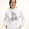 Disney Bambi Big ThumperFelpa Con CappuccioWhite Donna Felpe H3A21J4RK-A11