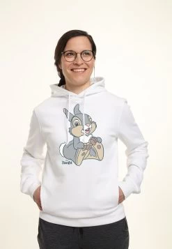 Disney Bambi Big ThumperFelpa Con CappuccioWhite Donna Felpe H3A21J4RK-A11