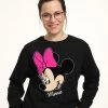 Disney Classic Mickey Minnie Big FaceFelpaBlack Donna Felpe H3A21J87L-Q11