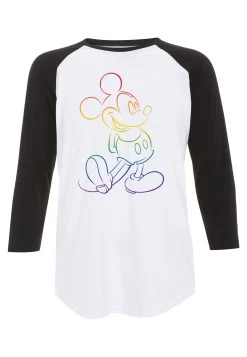 Disney Mickey Mouse Big PrideMaglietta A Manica LungaWhite Black Uomo T-shirt E Polo H3A22O5SD-A11 -Disney 7976f69ef43e40548c9ae42714d7a838