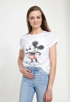 Disney Classic Mickey Mickey WateryT-Shirt Con StampaWhite Donna T-shirt E Top H3A21E047-A11