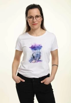 Disney 11 Disney Winnie The Pooh Watercolor EeyoreT-Shirt Con StampaWhite Donna T-shirt E Top H3A21D208-A11