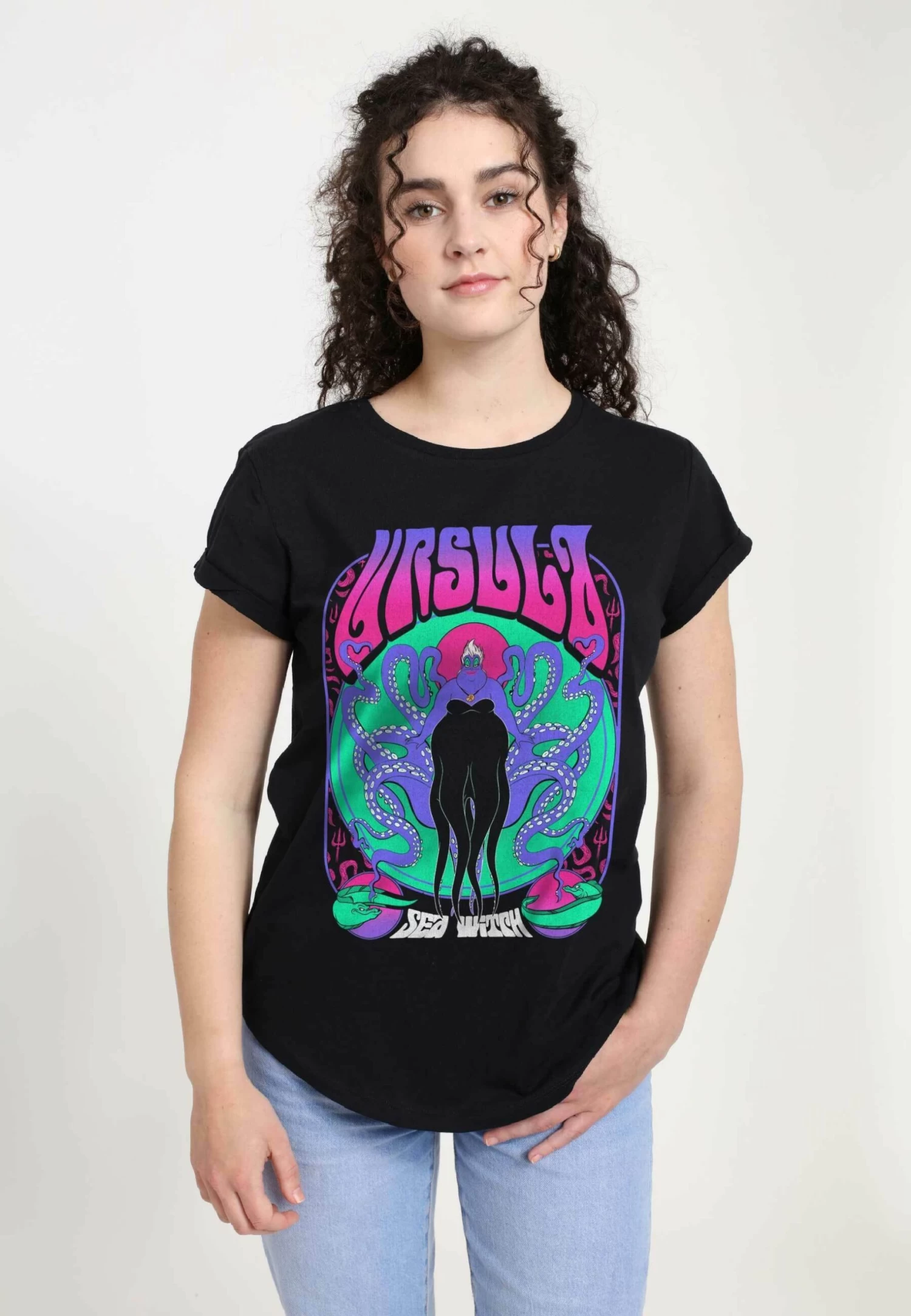 Disney Villains Ursula GigT-Shirt Con StampaBlack Donna T-shirt E Top H3A21D14D-Q11 1 Disney Villains Ursula GigT-Shirt Con StampaBlack Donna T-shirt E Top H3A21D14D-Q11
