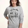 Disney Alice In Wonderland All Mad Here - Felpa - Heather Grey