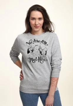 Disney Alice In Wonderland All Mad Here - Felpa - Heather Grey