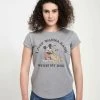 Disney Classic Mickey Mickey Dog Fill LoverT-Shirt Con StampaMelange Grey Donna T-shirt E Top H3A21D00W-C11